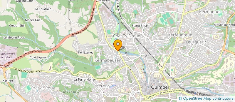 localisation de l'entreprise GMV GROUP à QUIMPER