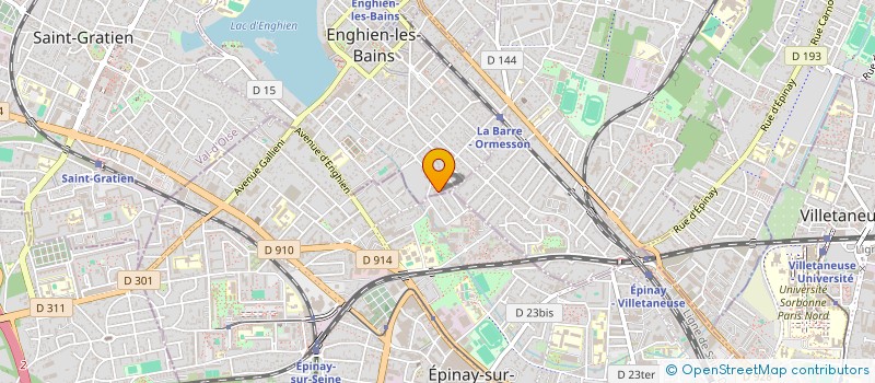 localisation de l'entreprise GMV MULTISERVICE à ENGHIEN-LES-BAINS