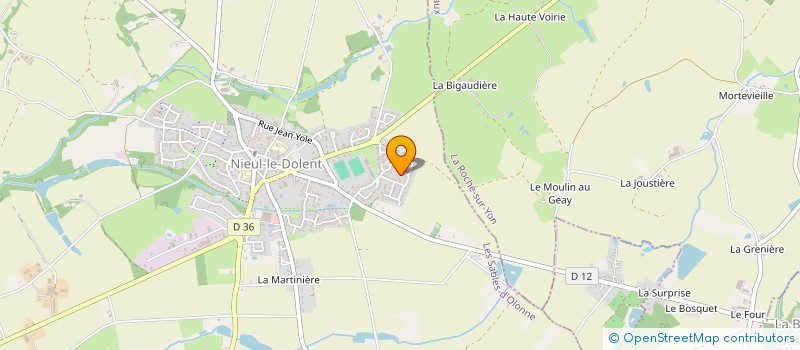 localisation de l'entreprise GMV PLATRE à NIEUL-LE-DOLENT
