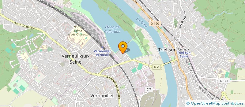 localisation de l'entreprise GMW  VERNOUILLET