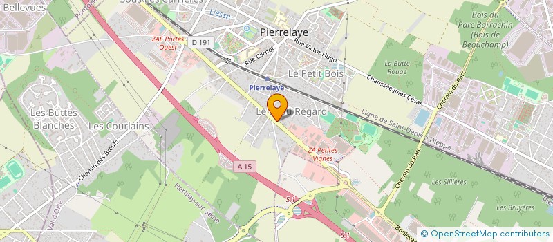 localisation de l'entreprise GMW INVEST IMMO  PIERRELAYE