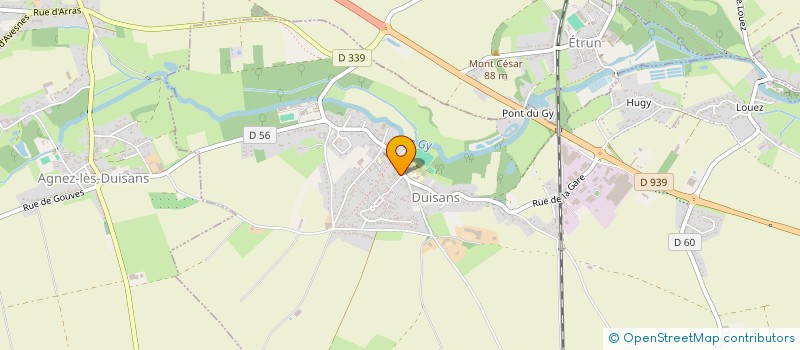 localisation de l'entreprise GMZ  DUISANS