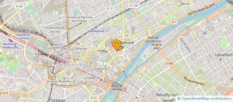 localisation de l'entreprise GMZ ECO  COURBEVOIE