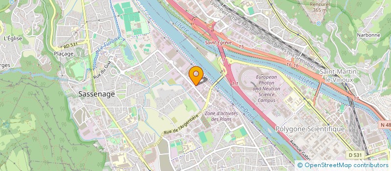 localisation de l'entreprise GN ASSAINISSEMENT  SASSENAGE