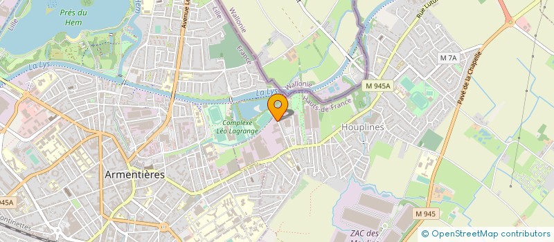 localisation de l'entreprise GN BATIMENT à HOUPLINES