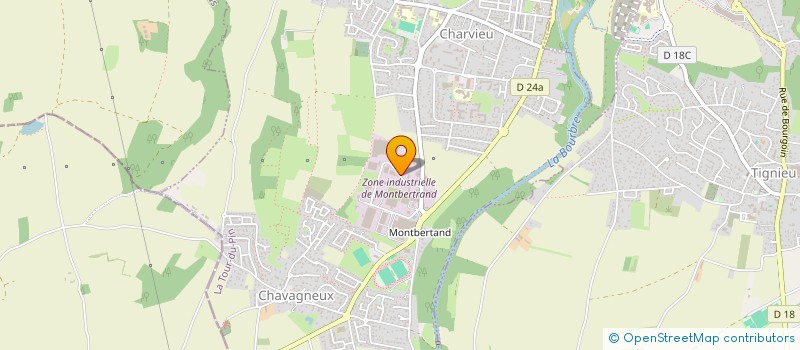 localisation de l'entreprise GN DEVELOPPEMENT à CHARVIEU-CHAVAGNEUX