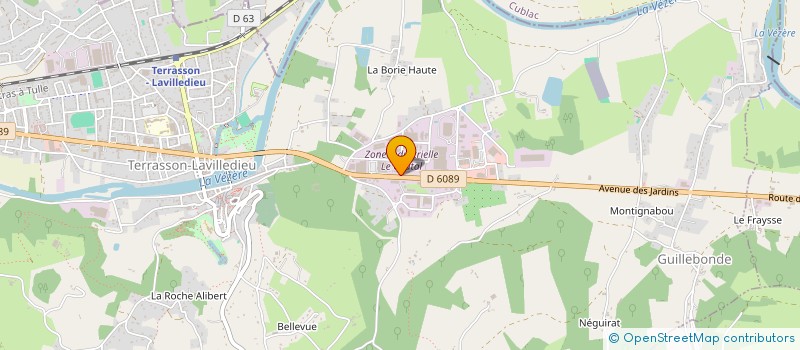 localisation de l'entreprise GN ENTREPRISE  TERRASSON-LAVILLEDIEU