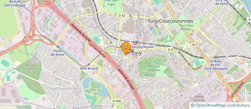 localisation de l'entreprise GN FOOD  EVRY-COURCOURONNES