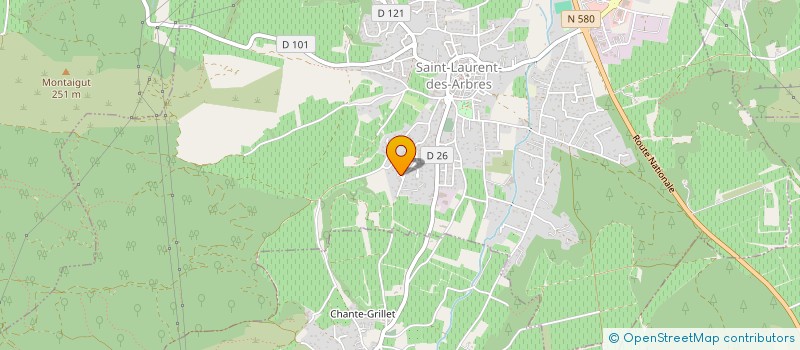 localisation de l'entreprise GN HOLDING  SAINT-LAURENT-DES-ARBRES