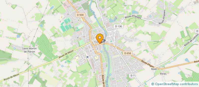 localisation de l'entreprise GN IMMO  NERAC