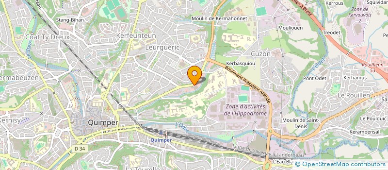 localisation de l'entreprise GN IMMOBILIER MOELAN SUR MER  QUIMPER