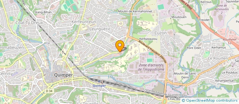 localisation de l'entreprise GN IMMOBILIER TY SANQUER  QUIMPER