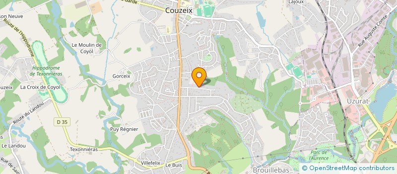 localisation de l'entreprise GN INVEST à COUZEIX
