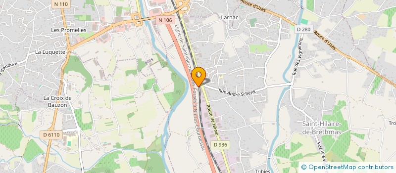 localisation de l'entreprise GN LANGLADE  SAINT-HILAIRE-DE-BRETHMAS