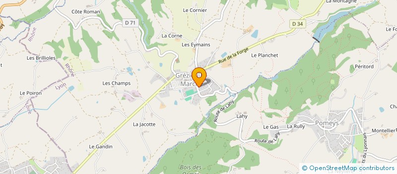 localisation de l'entreprise GN MENUISERIE  GREZIEU-LE-MARCHE