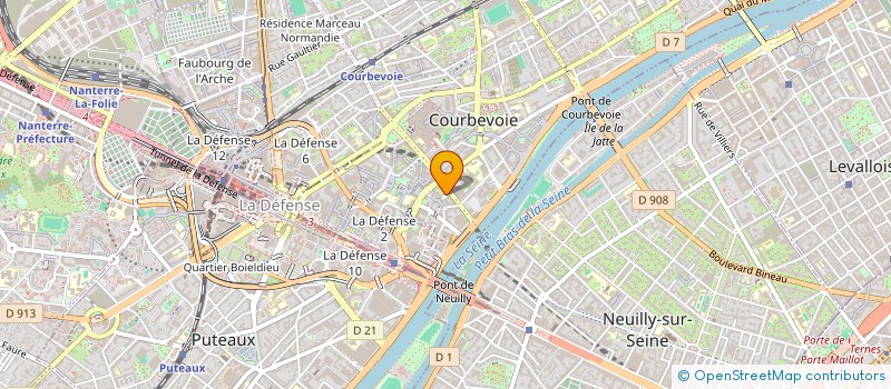 localisation de l'entreprise GN PIZZ à COURBEVOIE