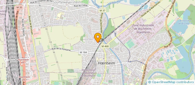 localisation de l'entreprise GN RENOV'  HNHEIM