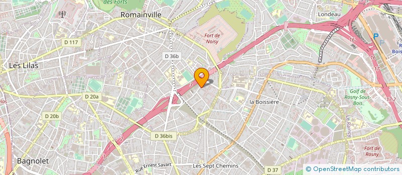 localisation de l'entreprise GN SERVICES à ROMAINVILLE