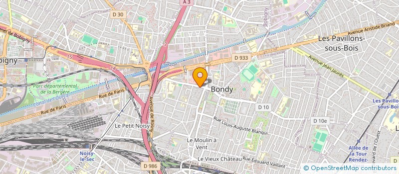 localisation de l'entreprise GN SERVICES A LA PERSONNE  BONDY