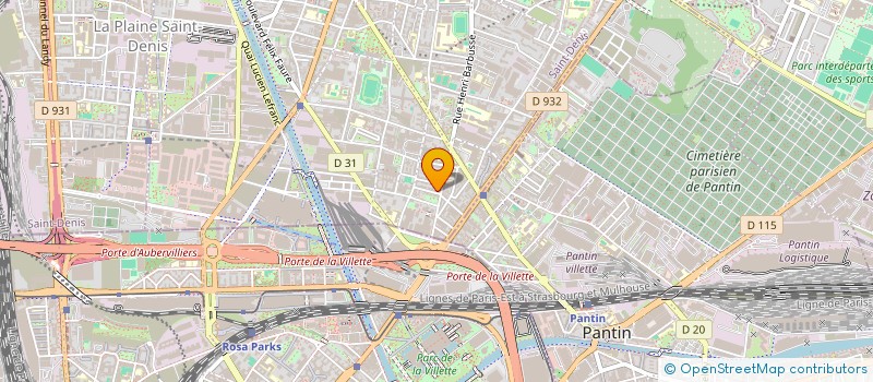 localisation de l'entreprise GN UNITED-DRIVE  AUBERVILLIERS