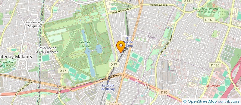 localisation de l'entreprise GNA IMMOBILIER à ANTONY