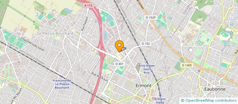localisation de l'entreprise GNALIS NETTOYAGE à ERMONT