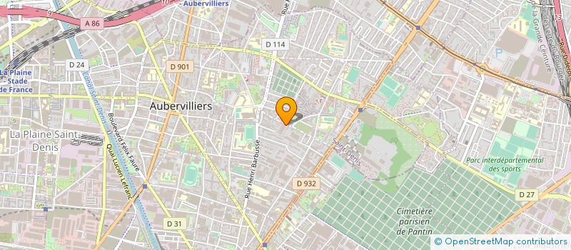 localisation de l'entreprise GNANAM EXOTIQUE à AUBERVILLIERS