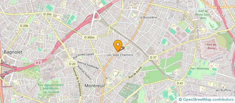 localisation de l'entreprise GNANOU VINOD SOCIETY à MONTREUIL