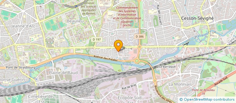 localisation de l'entreprise GNAPP à CESSON-SEVIGNE