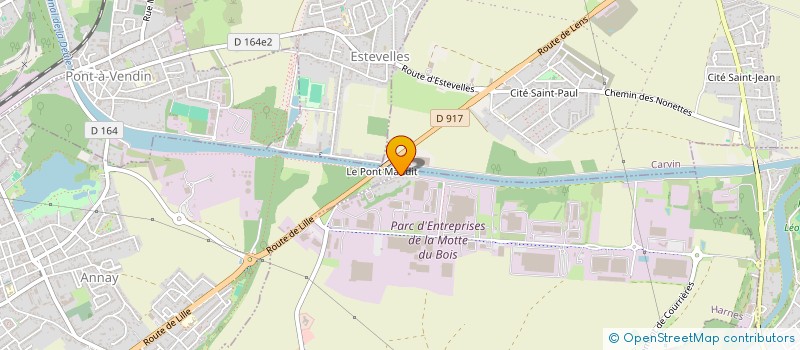 localisation de l'entreprise GNAT INGENIERIE NORD PICARDIE à HARNES