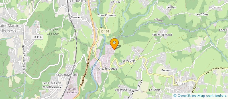 localisation de l'entreprise GNATS  VILLAZ