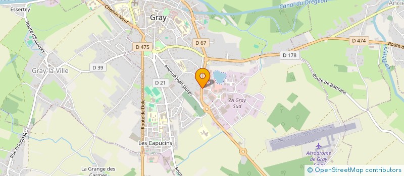 localisation de l'entreprise GNB AUTO SERVICES à GRAY