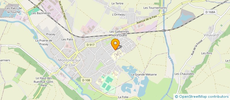localisation de l'entreprise GNB EUROPE à MONTOIRE-SUR-LE-LOIR