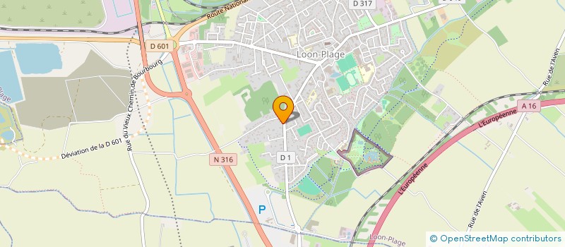 localisation de l'entreprise GNBC INVEST  LOON-PLAGE