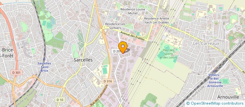 localisation de l'entreprise GNC HOLDING  SARCELLES