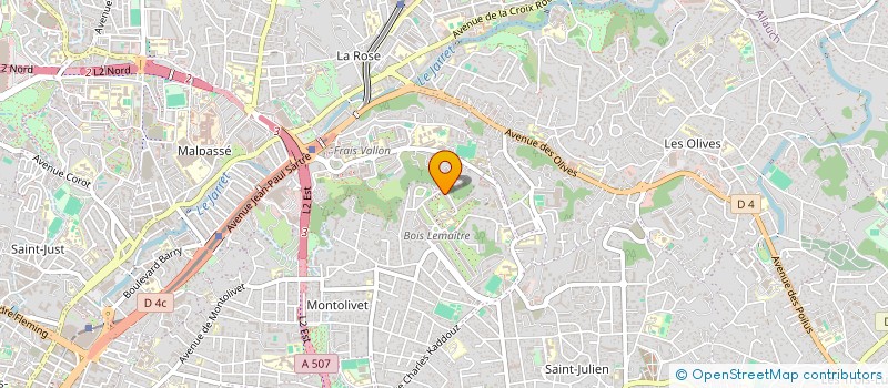 localisation de l'entreprise GNC TRAVAUX à MARSEILLE