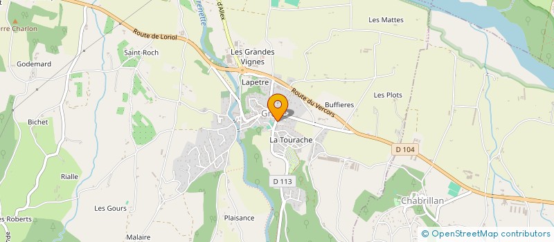 localisation de l'entreprise GND IMMO  GRANE