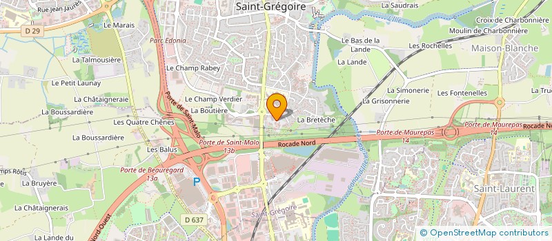 localisation de l'entreprise GND TELEMA  SAINT-GREGOIRE