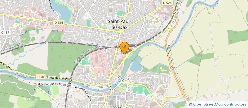 localisation de l'entreprise GNE 2  DAX