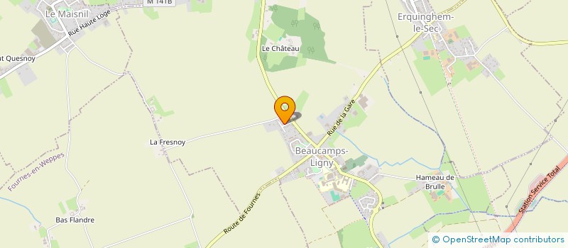 localisation de l'entreprise GNERGIE  BEAUCAMPS-LIGNY
