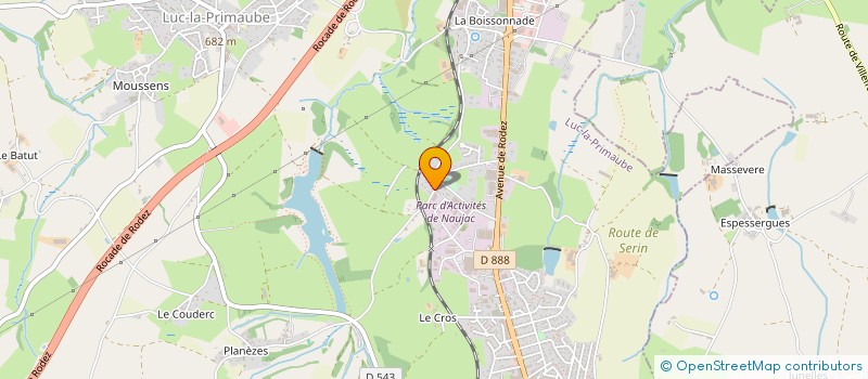 localisation de l'entreprise GNET  LUC-LA-PRIMAUBE