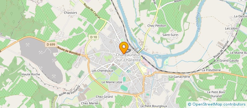 localisation de l'entreprise GNG CASTEL à CHATEAUNEUF-SUR-CHARENTE