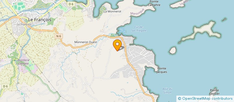 localisation de l'entreprise GNG HOLDING  LE FRANCOIS