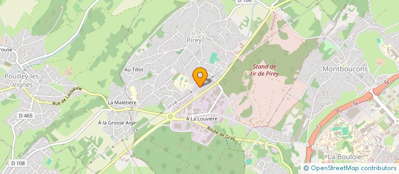 localisation de l'entreprise GNH  MISEREY-SALINES