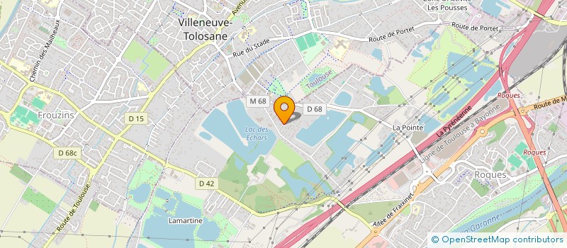 localisation de l'entreprise GNH CAPITAL  ROQUES