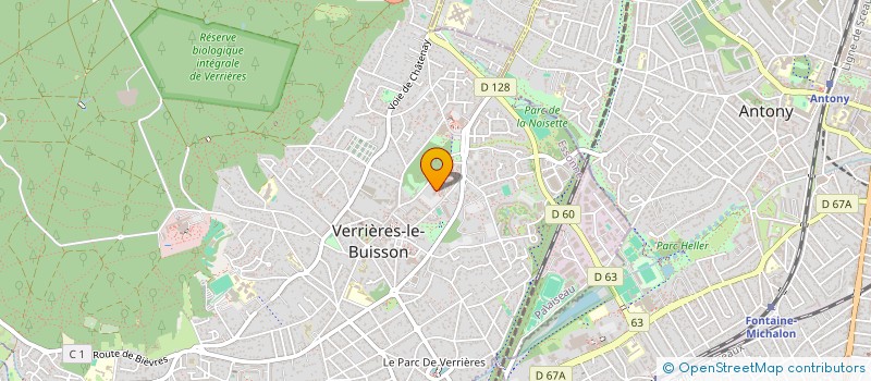 localisation de l'entreprise GNI + IDF. à VERRIERES-LE-BUISSON