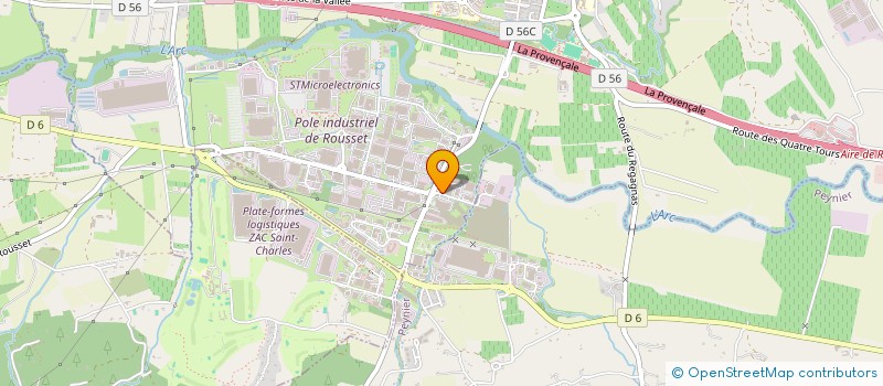 localisation de l'entreprise GNKPROD  ROUSSET