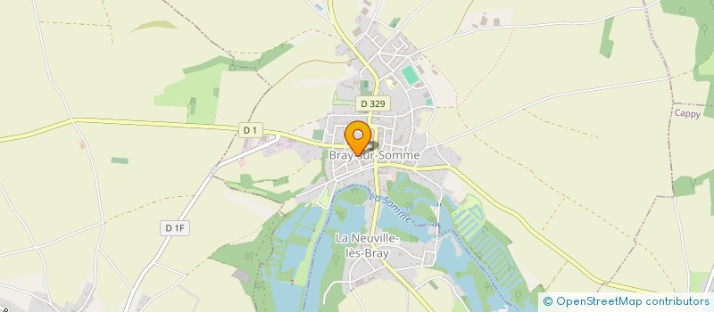 localisation de l'entreprise GNLE BOULANGERIE  BRAY-SUR-SOMME