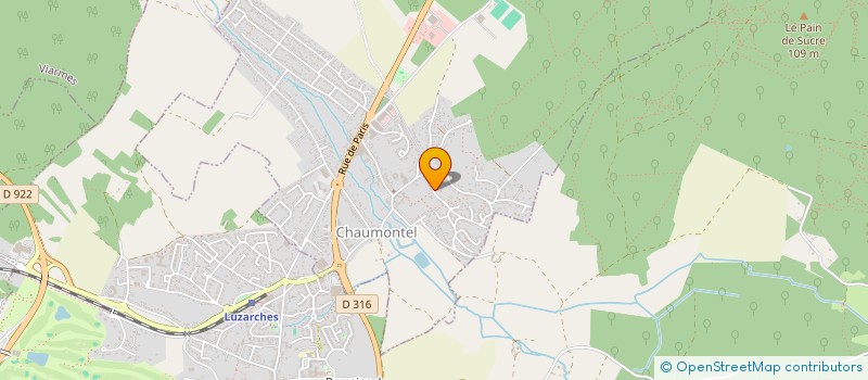 localisation de l'entreprise GNLI  CHAUMONTEL