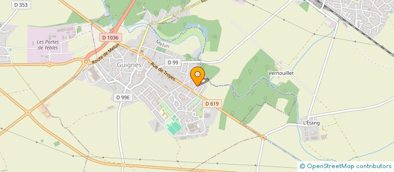 localisation de l'entreprise GNM CONCEPT  GUIGNES